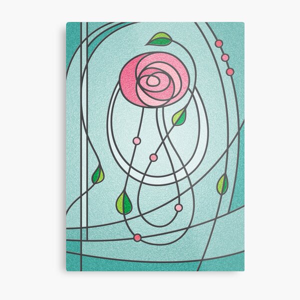 Mackintosh Rose Metal Print