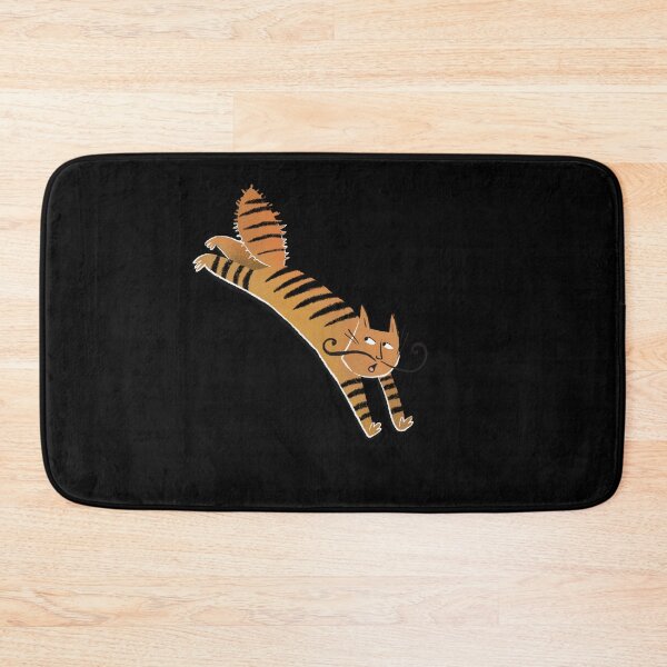 Item preview, CAT in boots jumping away designed and sold by jasmineberry.