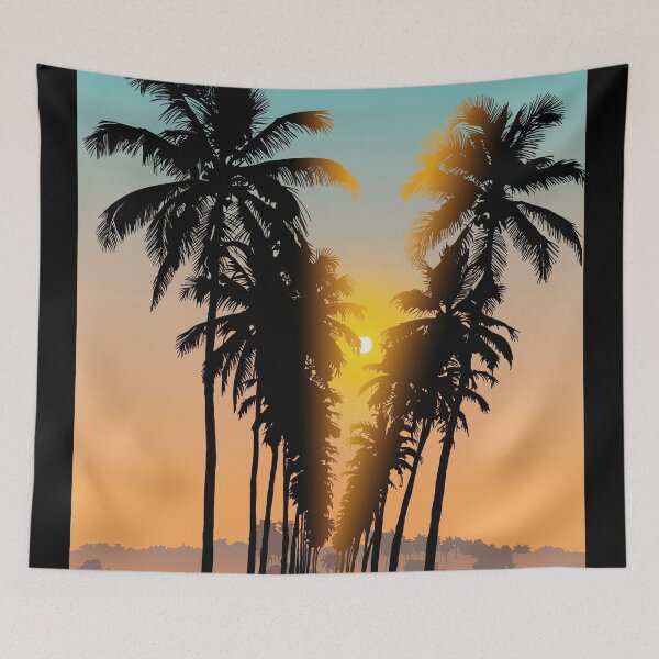 Item preview, Coconut Palm Trees Sunset Scenery - Goa Beachside designed and sold by RMelissart.