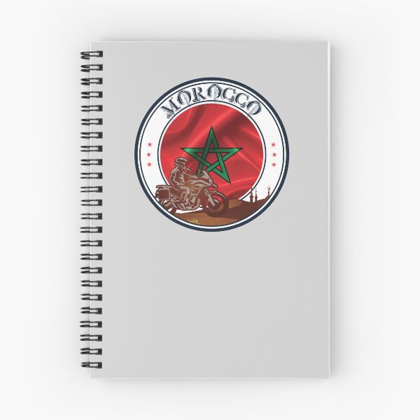 Item preview, MOROCCO Maroc Maroccan Flag Motorcycle Sticker T-Shirt designed and sold by OuterShellUK.