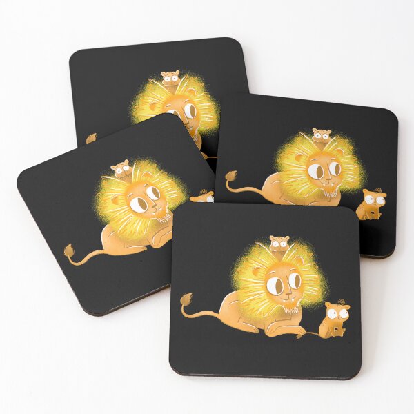 Item preview, Little lion papa with baby cubs designed and sold by jasmineberry.
