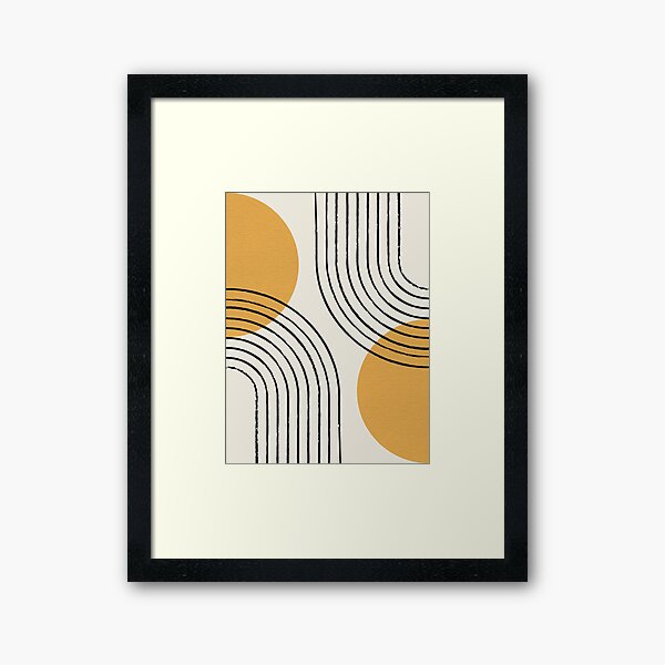 Sun Arch Double - Gold Framed Art Print