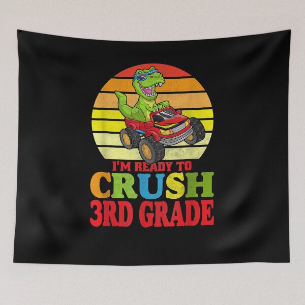 Item preview, I'm Ready To Crush 3rd Grade Dinosaur Back To School Retro  designed and sold by vergiebee.