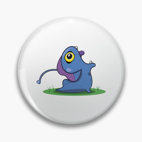 Item preview, The Sea Beast - Cute Blue Monster designed and sold by Necronder.