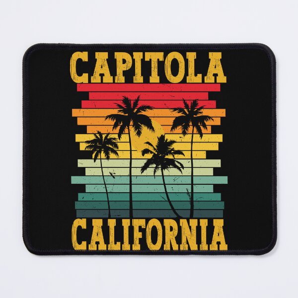 Item preview, Retro Capitola California USA Tropical Summer Palm Trees designed and sold by Elia-Art.