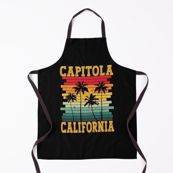Item preview, Retro Capitola California USA Tropical Summer Palm Trees designed and sold by Elia-Art.