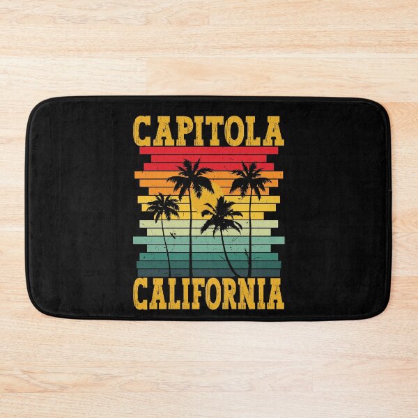 Item preview, Retro Capitola California USA Tropical Summer Palm Trees designed and sold by Elia-Art.