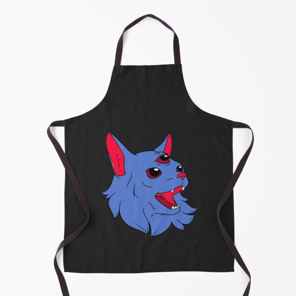 Item preview, Occult Three Eyed Demon Cat Blue Red designed and sold by everything4eva.