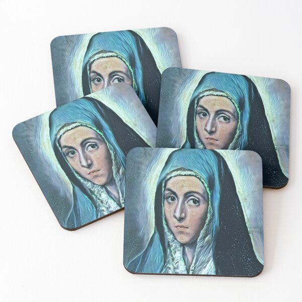 Item preview, Virgin Mary - El Greco (in a green light) designed and sold by NineVi.