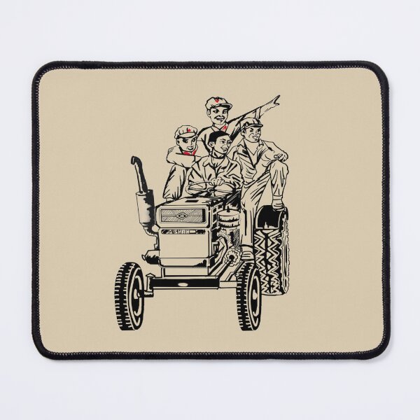 Item preview, Chinese people on tractor beautiful digital ink art, gift in traditional calligraphy designed and sold by MsLuciaStore.