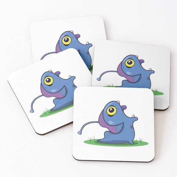 Item preview, The Sea Beast - Cute Blue Monster designed and sold by Necronder.
