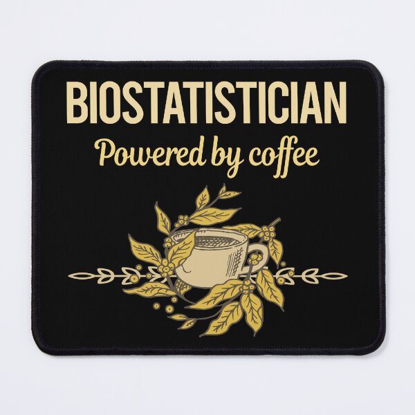 Item preview, Powered By Coffee Biostatistician designed and sold by toniabrendaom.