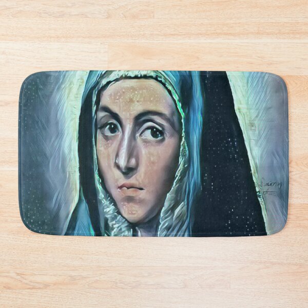 Item preview, Virgin Mary - El Greco (in a green light) designed and sold by NineVi.