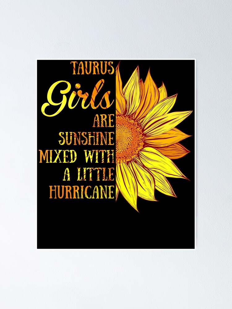 Taurus Girl Sunshine Hurricane Tshirt