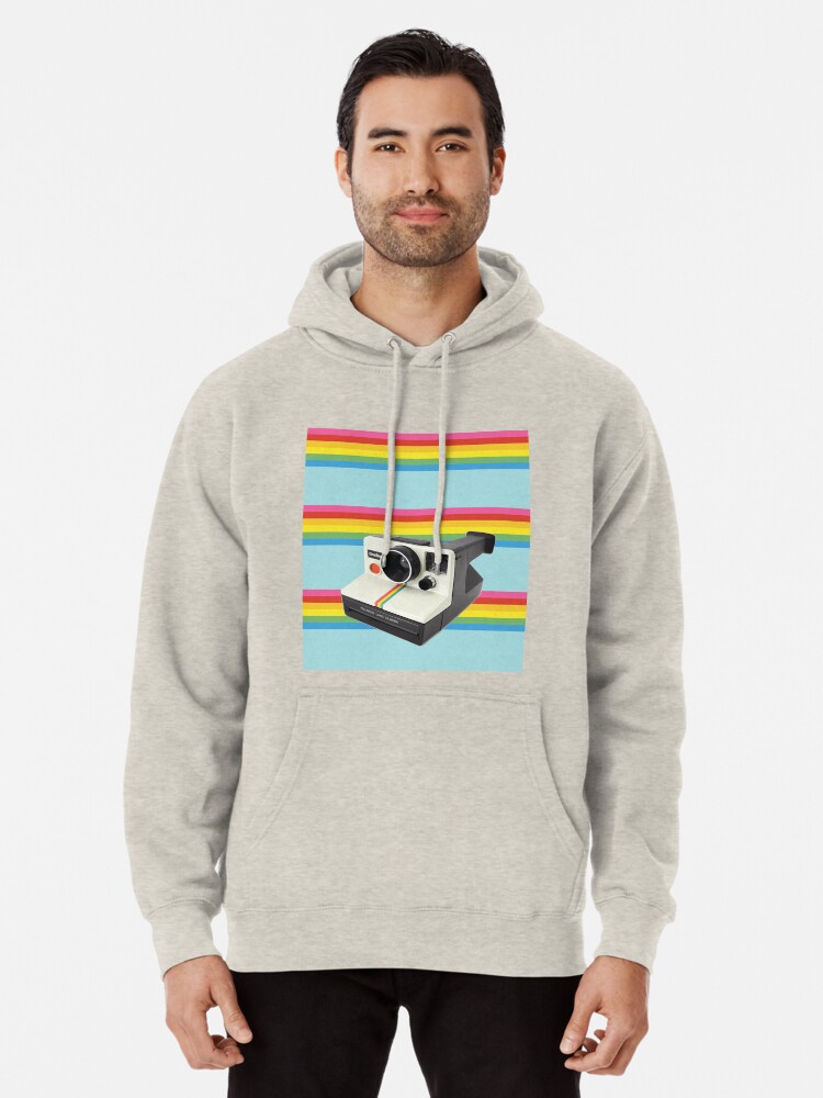 polaroid rainbow hoodie