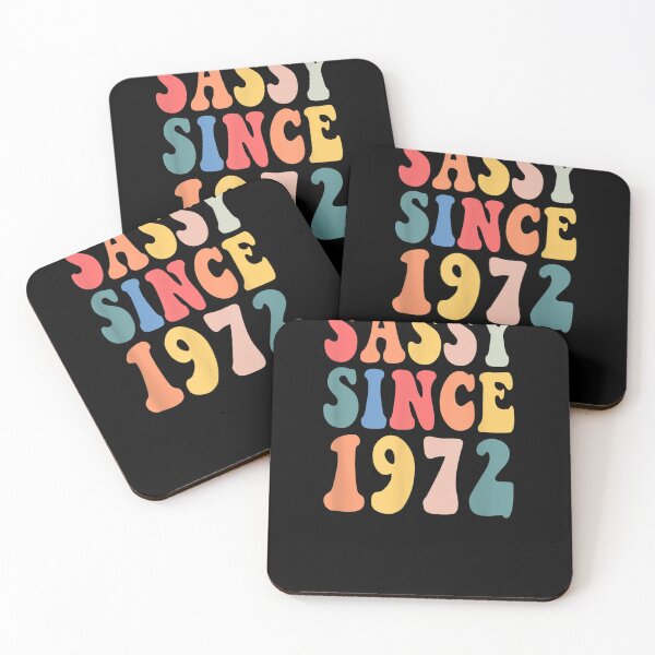 Item preview, Groovy Sassy Since 1972 Novelty 1972 Women Birthday Party  designed and sold by vergiebee.
