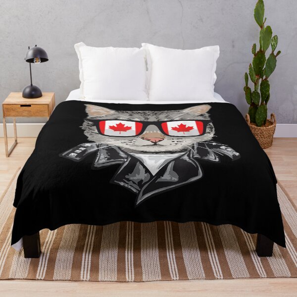 Item preview, Cat Canada Flag Sunglasses Cool Canadian Cat designed and sold by vergiebee.
