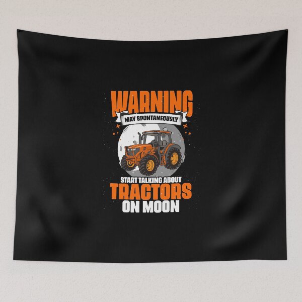 Item preview, Warning May Spontaneously Start Talking Funny Moon Tractors designed and sold by Nessshirts.