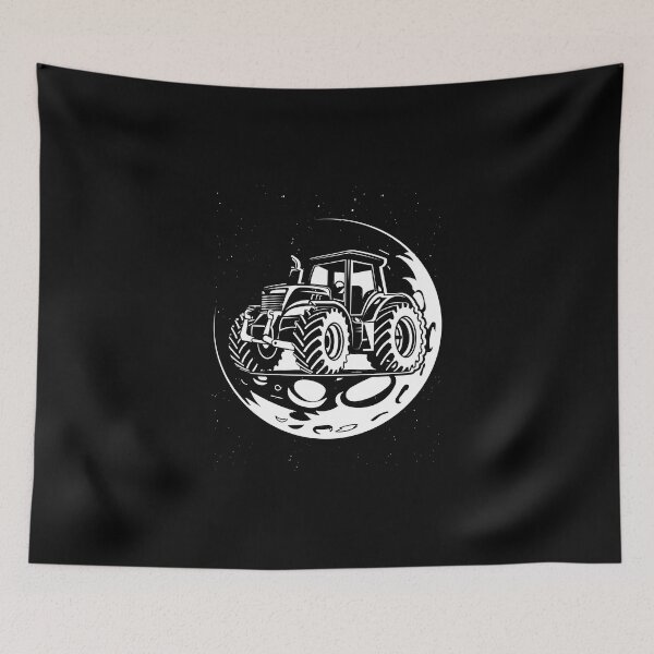 Item preview, Vintage Tractor On Moon Funny Farm Vehicle For Space Lover designed and sold by Nessshirts.