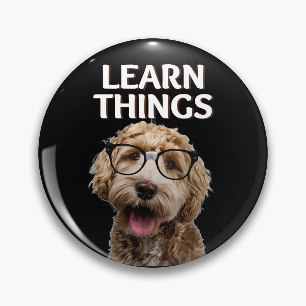 Item preview, Copy of Learn Things - Dog - black background white letters designed and sold by FlippinTurtles.