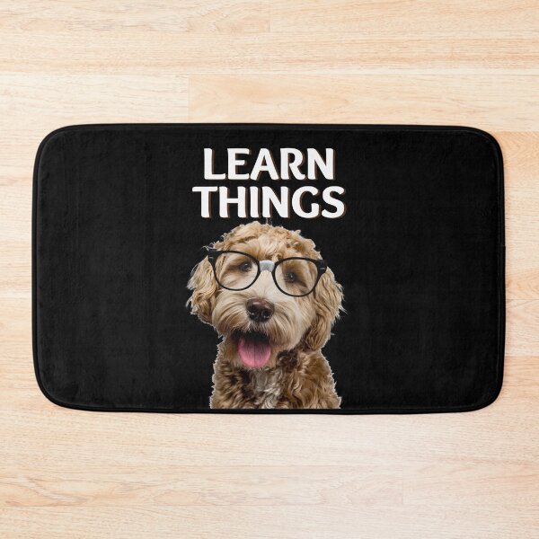 Item preview, Copy of Learn Things - Dog - black background white letters designed and sold by FlippinTurtles.