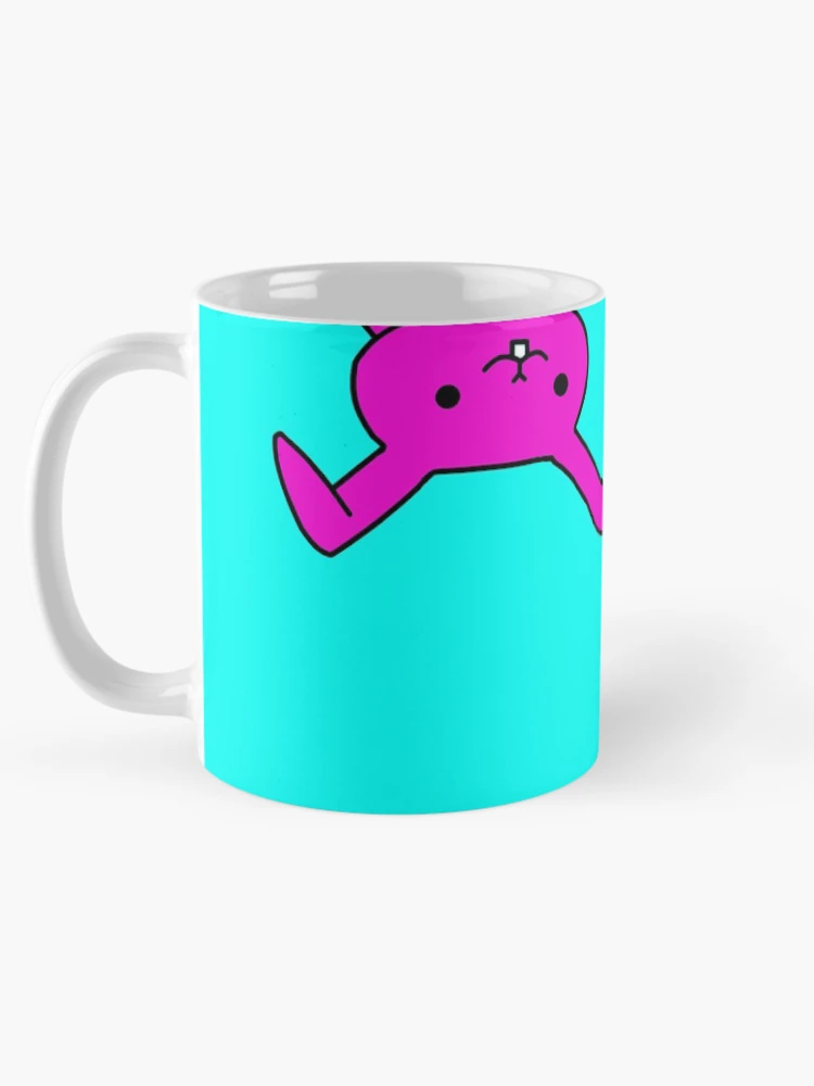 Thumbnail 5 of 6, Coffee Mug, Cartoon Rabbit Pink Blue Pattern designed and sold by Flowchart.