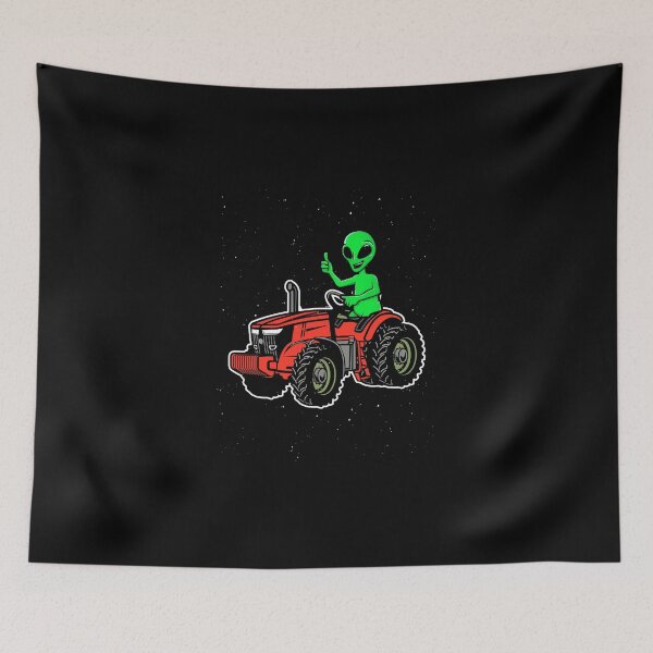 Item preview, Funny Alien Tractor Operator For An Extraterrestrial Lover designed and sold by Nessshirts.