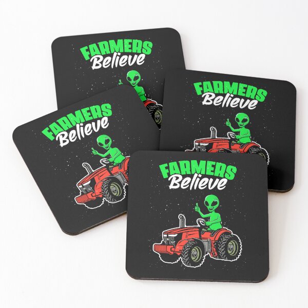 Item preview, Funny Alien Believers Tractor Operator For Outer Space Fans designed and sold by Nessshirts.