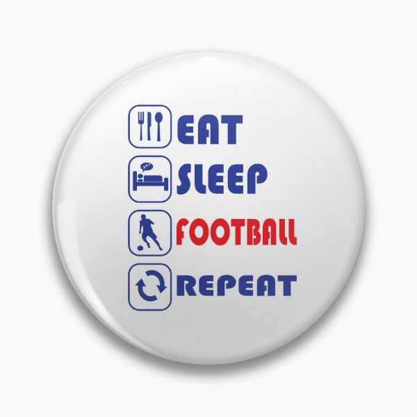 Item preview, Eat Sleep Football Repeat, Football Fan Gift, Soccer Gift, Funny Football  designed and sold by FootyLocker.