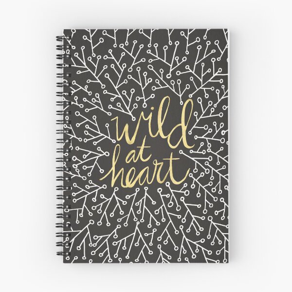 Item preview, Wild at Heart – White and Gold on Black designed and sold by Cat Coquillette.