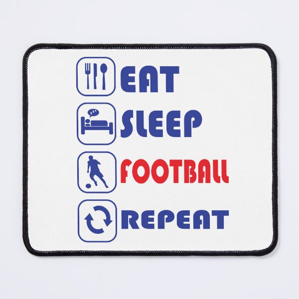 Item preview, Eat Sleep Football Repeat, Football Fan Gift, Soccer Gift, Funny Football designed and sold by FootyLocker.