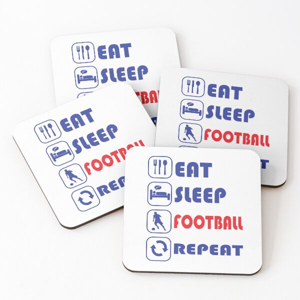 Item preview, Eat Sleep Football Repeat, Football Fan Gift, Soccer Gift, Funny Football  designed and sold by FootyLocker.