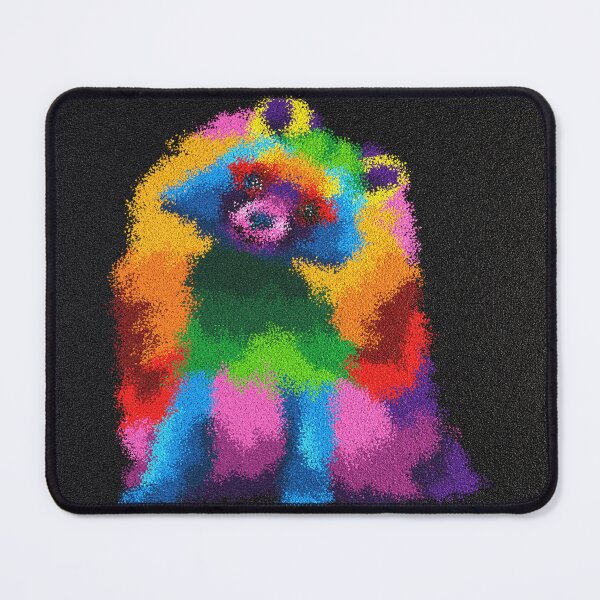 Item preview, Colorful Pomeranian German Spitz Made of Tiny Pebbles designed and sold by GinXArts.