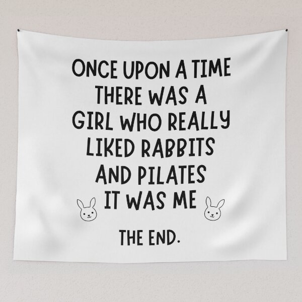 Item preview, A girl who really liked pilates and rabbits. designed and sold by TheGreenGoat.