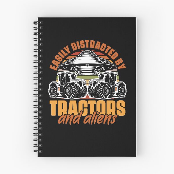 Item preview, Easily Distracted By Tractors Funny Farmers Alien Fanatics designed and sold by Nessshirts.