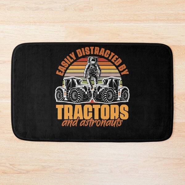 Item preview, Easily Distracted By Tractors Funny Farmers Astronaut Lover designed and sold by Nessshirts.