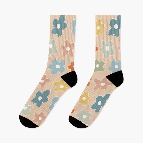 Item preview, Retro Flowers Pattern designed and sold by Ashley Castleton.