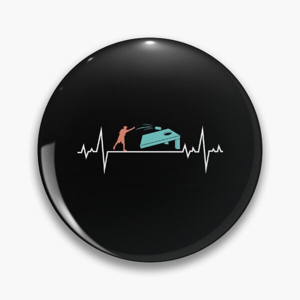 Item preview, Cornhole Bean Bag Toss Lawn Game Heartbeat Pulse designed and sold by TastefulTees.