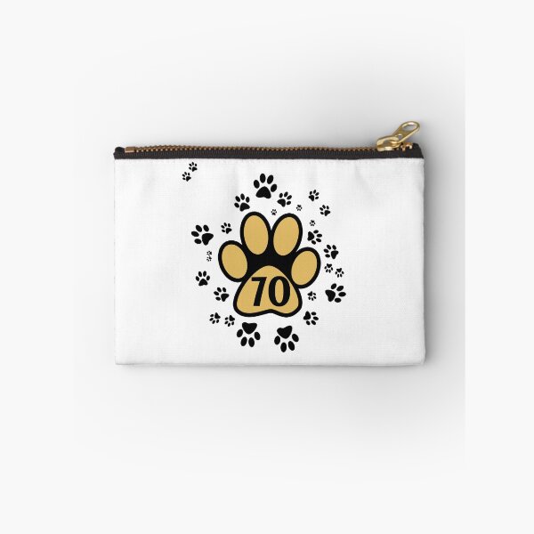 Item preview, 70 - number with animal paw pattern designed and sold by MadandMean.