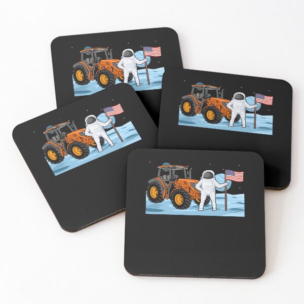 Item preview, Funny Astronaut Tractor Operator On Moon For Patriot Farmers designed and sold by Nessshirts.