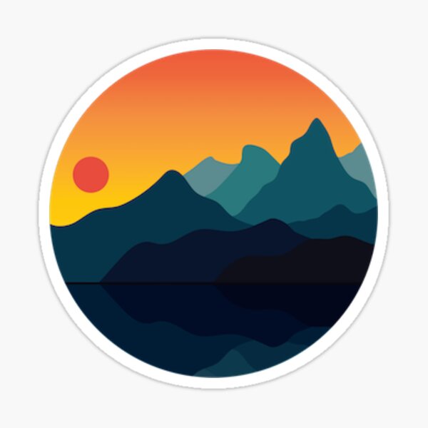Mountain Range Stickers | Redbubble