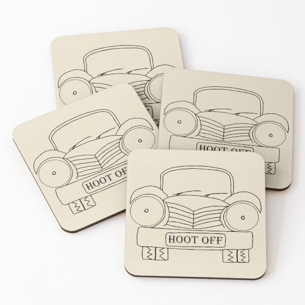 Item preview, Afrikaans, Old Car Hoot Off black lines designed and sold by Hypnotees.