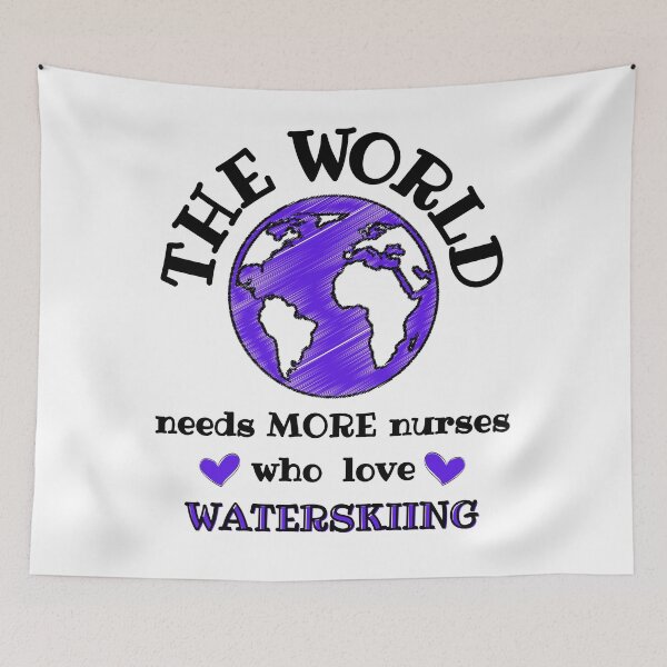Item preview, The world needs more nurses who love waterskiing designed and sold by TheGreenGoat.