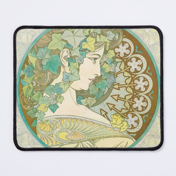 Item preview, Ivy by Alphonse Mucha, 1901 designed and sold by Vintage Wall Art.