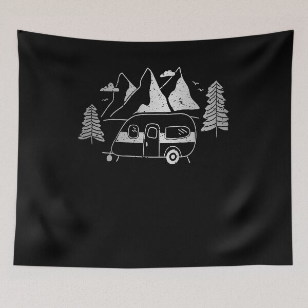 Item preview, Retro Vintage Camping Trailer & Mountains National Park Gift designed and sold by Countrysmart.