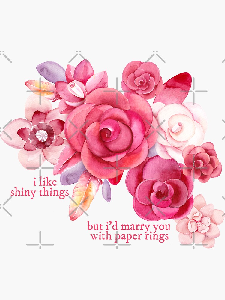 "taylor swift lover paper rings" Sticker for Sale by estheticalrh