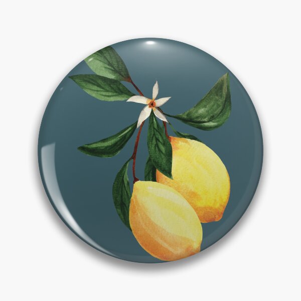 Item preview, Citrus lemon watercolor drawing designed and sold by pinkyfish1010.