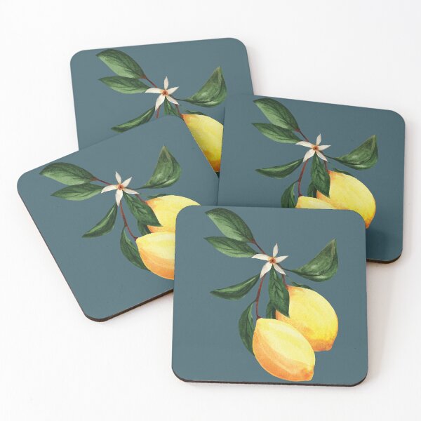 Item preview, Citrus lemon watercolor drawing designed and sold by pinkyfish1010.
