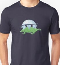 Weltschildkröte Tag der Schöpfung Firmament Flat Earth Slim Fit T-Shirt