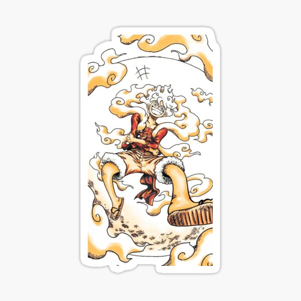 One piece luffy gear 5 Sticker by Soulzodiac